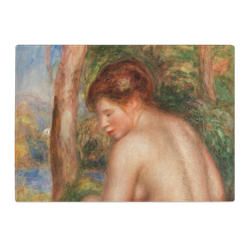 Bather in Three-Quarter View by Pierre-Auguste Renoir Chopping Board, 0.4cm H x 20cm W x 28.5cm L