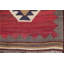 Tapis en laine rouge 3 pi 6 po x 6 pi 7 po one-of-kind à la main noué la new age Sewell