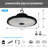 MUHB-3CCT LED UFO High Bay Light,Garage Lights for Factory Warehouse Shop-93099692