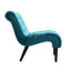 Fauteuil en velours sans accoudoirs, rembourrage confortable pour un moment de détente-390737569