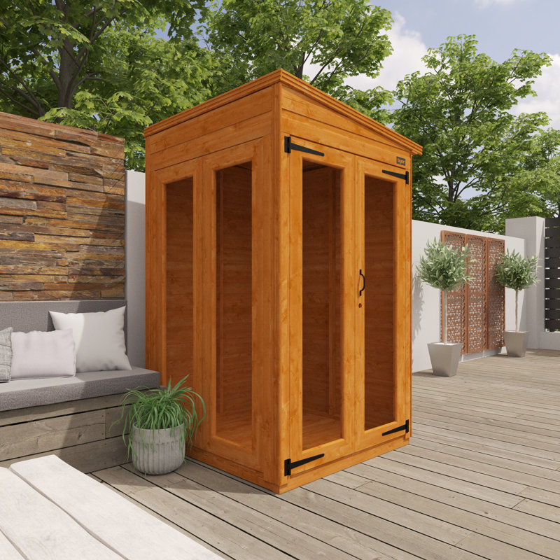 4x4w TigerFlex Shiplap Pent Full Pane Summerhouse