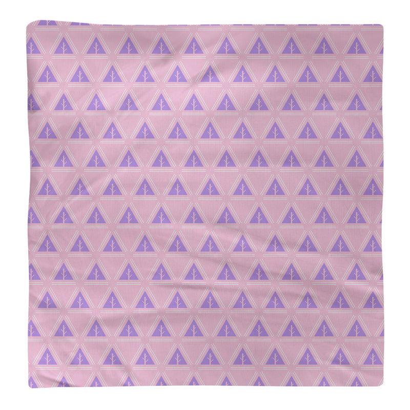 Serviette de coton à arbre minimaliste deux couleurs Barbra, H 0,1 po x l 10 po x P 10 po, Rose / Mauve, Polyester sergé