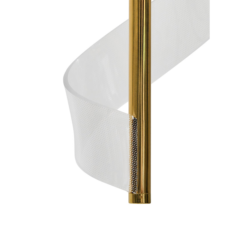1 - Light LED Novelty Pendant, Gold