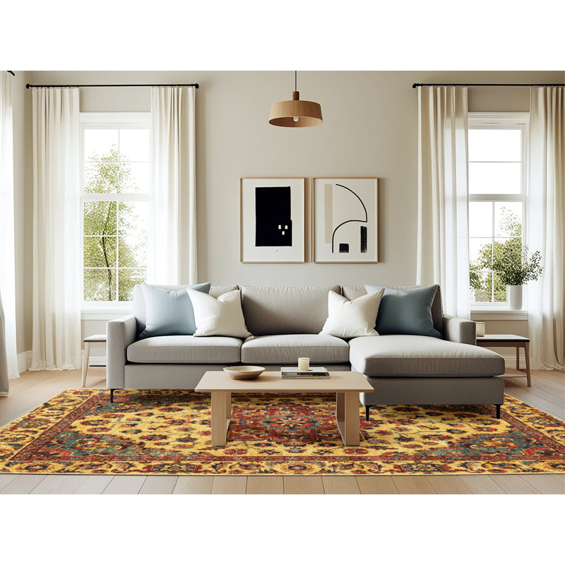 Tapis abstrait moderne 3550, Rectangle 6 pi x 9 pi