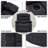 Extendable Armrest Swivel Glider Chair, 360° Rotation Rocking Chair With Cup Holders & Side Pockets-314941593