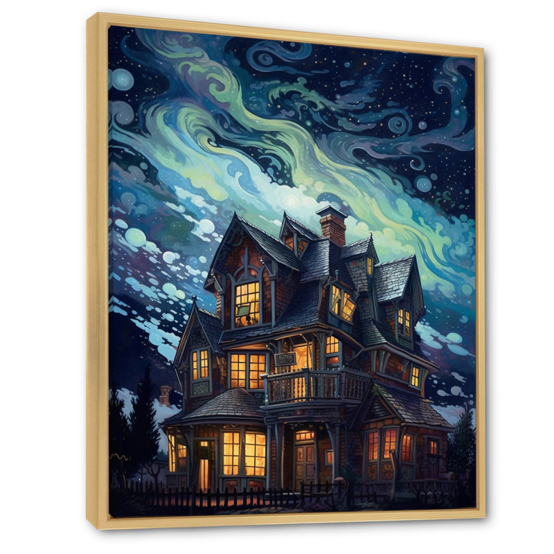 «Night's Keep I» sur toile, H 44 po x l 34 po x P 1,5 po, Cadre naturel flottant