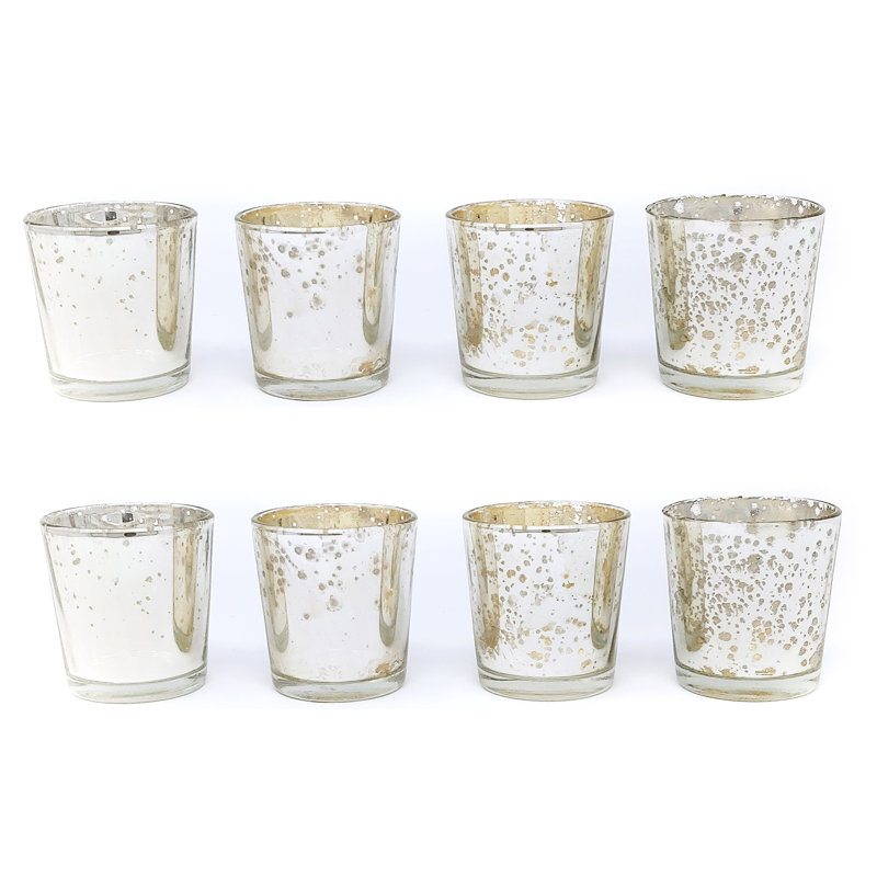 Petit porte-votive en verre, Argent, 8