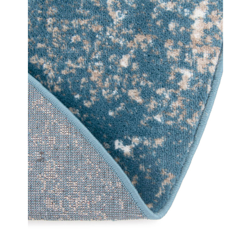Tapis oriental bleu Brandt, Rond 7 pi