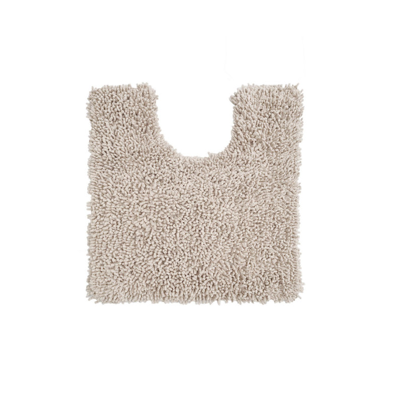Heacock U-shaped 100% Cotton Non-Slip Contour Mat, Ivory