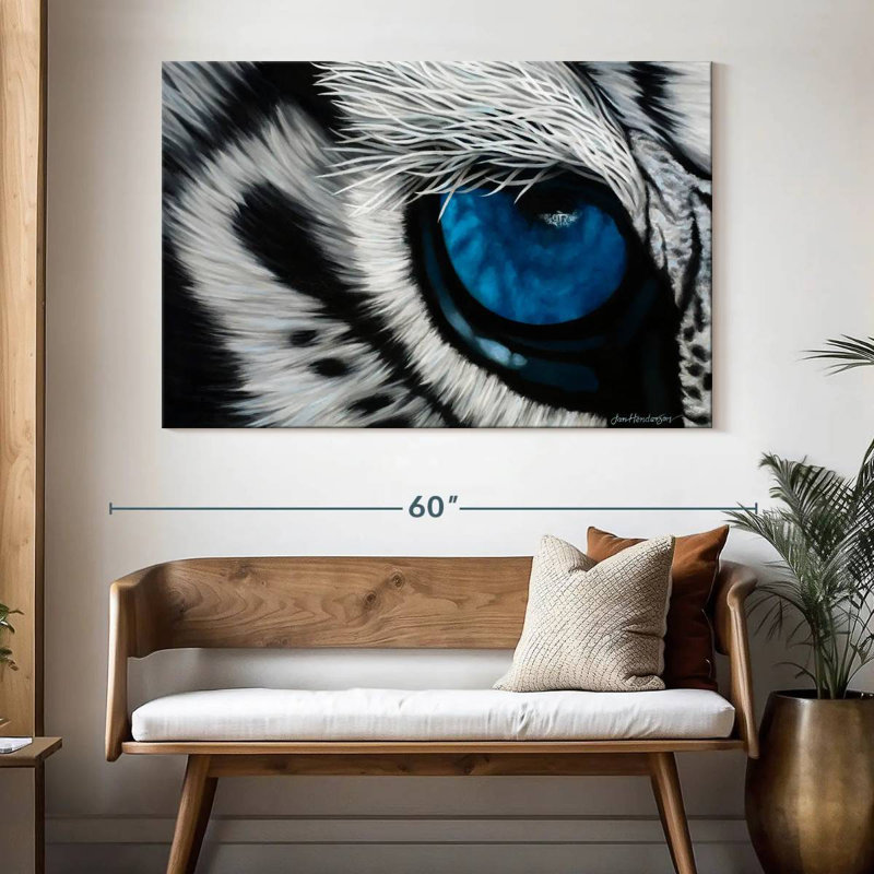Brampt Blue Tiger Eye, 34" H x 51" W