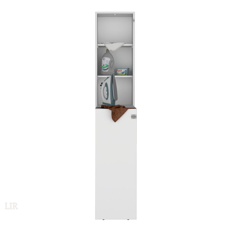 Armoire de table polyvalente en fer pliable, idéale pour les petits espaces et une utilisation multifonctionnelle avec table escamotable et tablettes