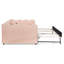 Lit de jour en vichy double avec couchette simple sans sommier, avec port USB et adorable tissu en forme de vague-1837932110