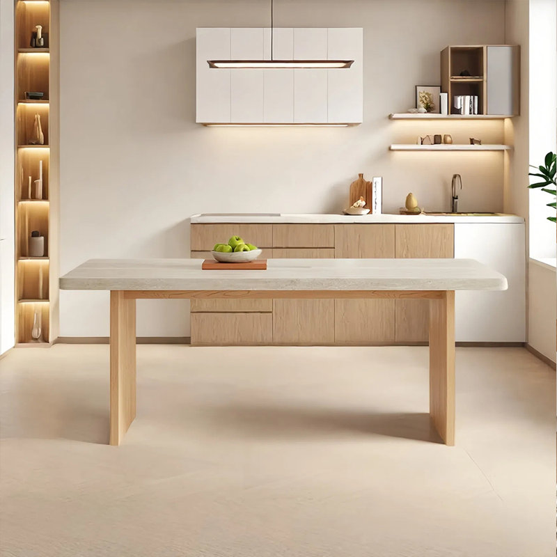 Table de salle à manger moderne, H 29,92 po x L 55,11 po x l 31,49 po