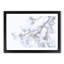 Branch of a White Magnolia Tree in Abstract - Picture Frame Painting Print-55679283-55679279