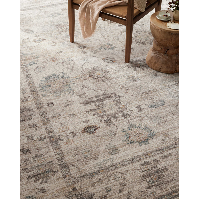 Magnolia Home By Joanna Gaines X Loloi Millie Silver / Dove Area Rug, Rectangle 9'6" x 13'1"