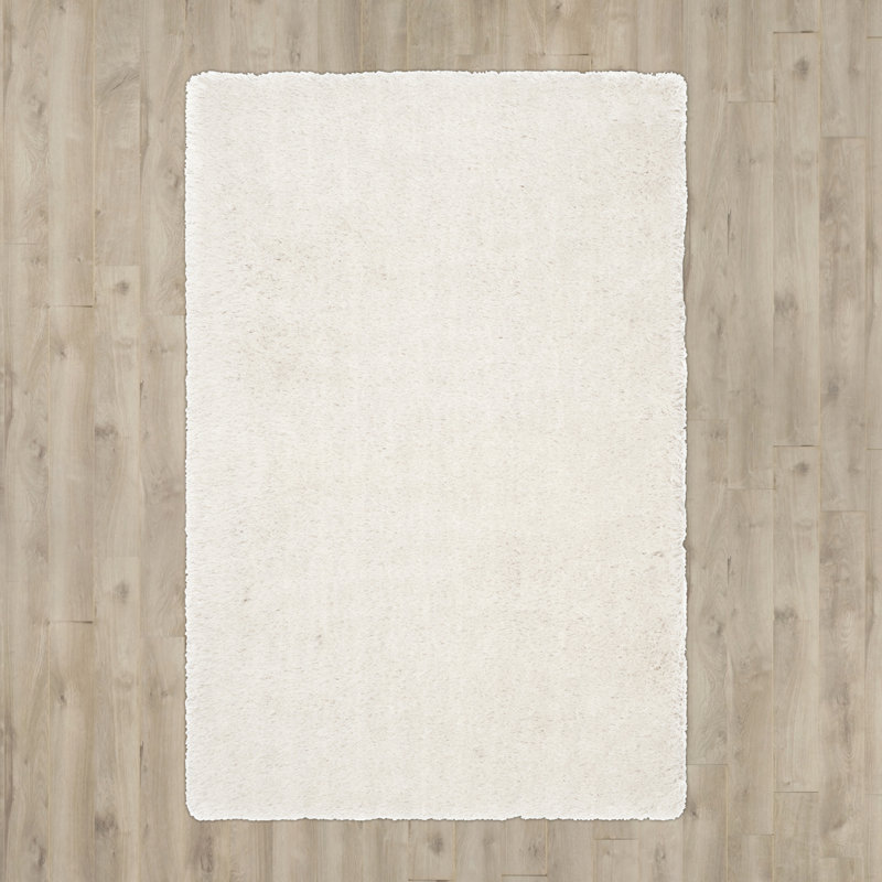 Midville Solid Colour Hand Woven Area Rug, Rectangle 61 x 91 cm