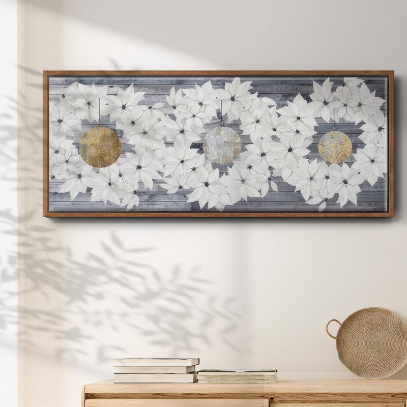 Collection sophistiquée de Noël H - Toile avec cadre, H 24 po x l 60 po