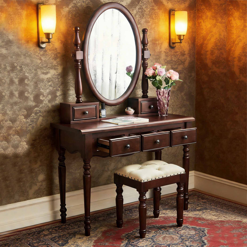 American style retro small dressing table
