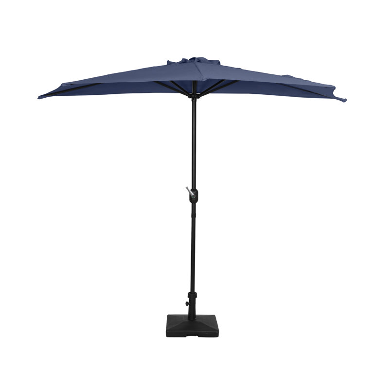 Parasol de marché 9 pi Nicholls, Bleu marine