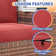 Ensemble de conversation modulaire en rotin pour 5 personnes avec coussins