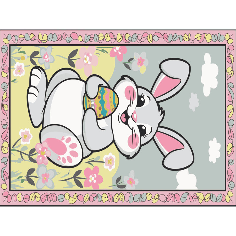 Ginza Six Washable Easter Spring Holiday Rug, Rectangle 8' x 10'