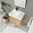 Freyha 24.07 " W Wall Mounted 1 Single Vanity Bathroom Vanity With Resin Top