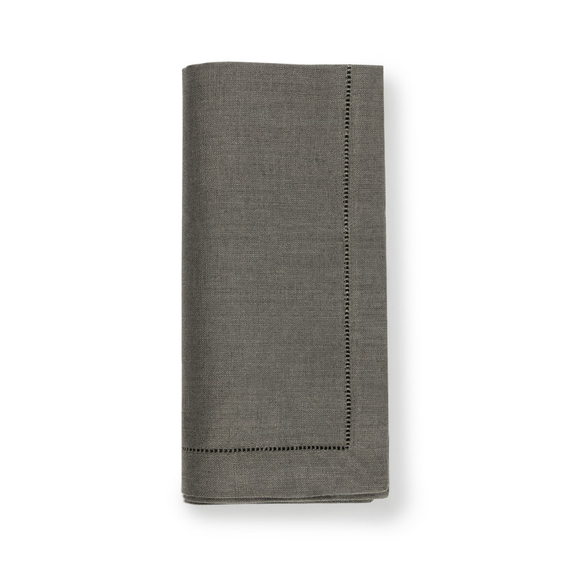 Festival Linen Square Napkins, Pewter