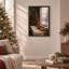 " Holiday Feast Table With Tree And Snow View Christmas "-1944038806