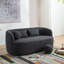 2 Piece Boucle Loveseat Living Room Set