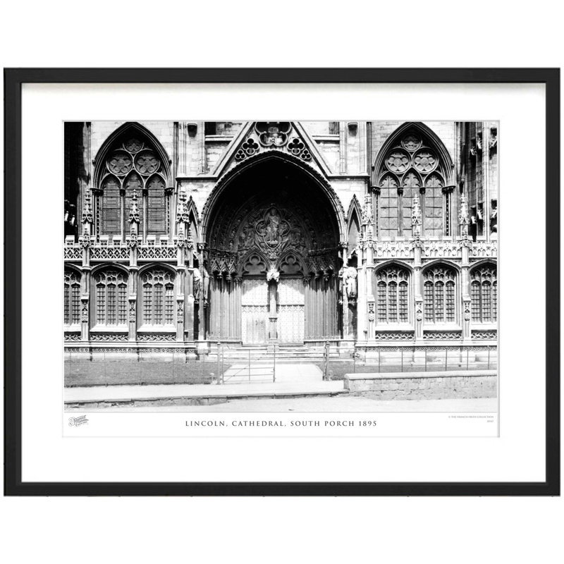 Lincoln, Cathedral, South Porch 1895 - Single Picture Frame Print, 48.4cm H x 63.6cm W x 2.3cm D