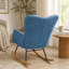 Fauteuil berçant et oscillant rembourré avec tissu-1317277366-1317277360