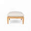 Méridienne d'extérieur en bois d'acacia avec repose-pieds-1327118470