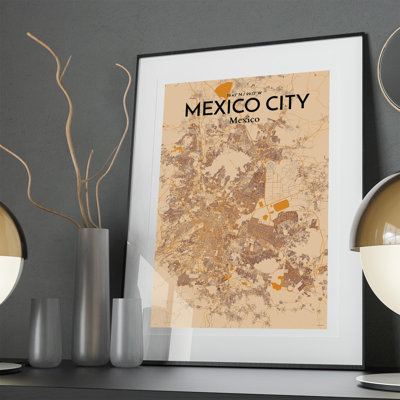 «Mexico City Map», impression