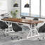 TribeSigns Taneja Metal Base Dining Table-824297628-828972985