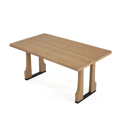 Table de salle à manger rectangulaire 63 "(frêne clair) (table de salle à manger seulement)