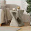 Table basse contemporaine en MDF + placage d'acacia avec plateau spacieux Stabilité renforcée pour le salon