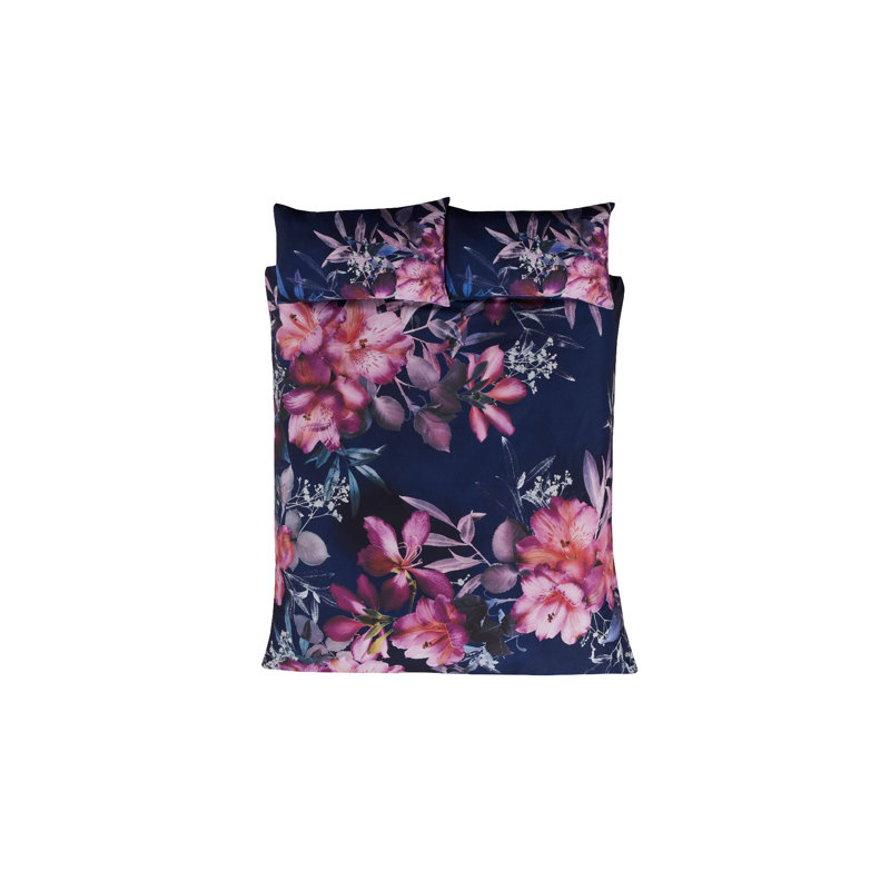 Ellerie Polyester Floral Duvet Cover Set with Pillowcases, Single - 1 Standard Pillowcase