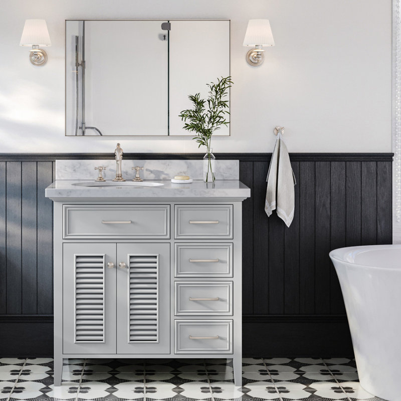 Kensington 37'' W Single Vanity, Gray