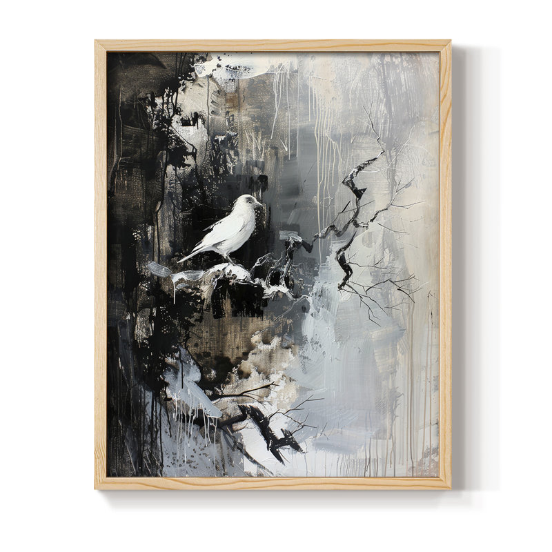 ANIMALS Series LI, reproduction encadrée - bois massif, H 30 po x l 24 po