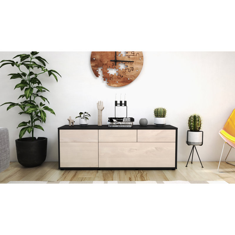 Yamada TV Stand, Cedar / Matte Anthracite