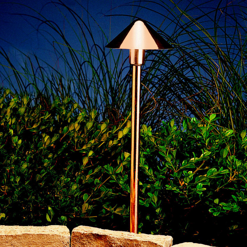 Chimal Low Voltage Pathway Light, Copper