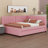 Upholstered Daybed with Trundle Sofa Bed Frame-96415328-113140168