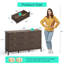 Commode 9 tiroirs avec pieds en bois massif 58 po Soren-2062160204