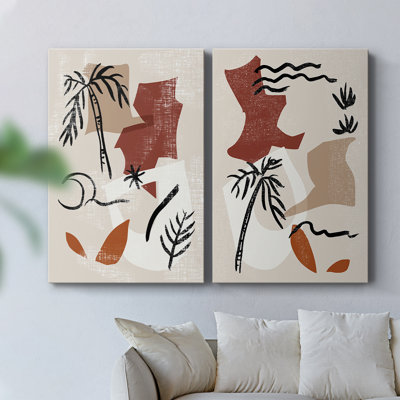 Soft Palms I-Premium Gallery Wrapped Canvas -Ready to Hang