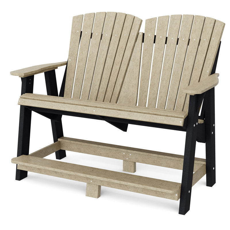 Adirondack double héritage Heritage, Bois patiné / noir