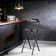 Tabouret pliant portatif noir