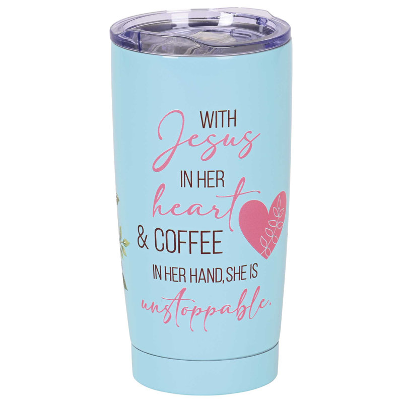 Gobelet Jésus en cœur et café en 20 oz