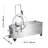 Mobile Fryer Filter, 55L Oil Tank Capacity, Oil Filtration System With 10 L/Min Oil Filtration Speed, Mobile Frying Oil Filtering System With Swivel Wheels, Oil Hose For Restaurant Burger Stores