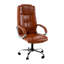 Fauteuil de direction haut dossier, fauteuil de bureau en similicuir de qualité supérieure avec support pour le dos, accoudoir de chaise d'ordinateur et support lombaire, paire de 2-98668456