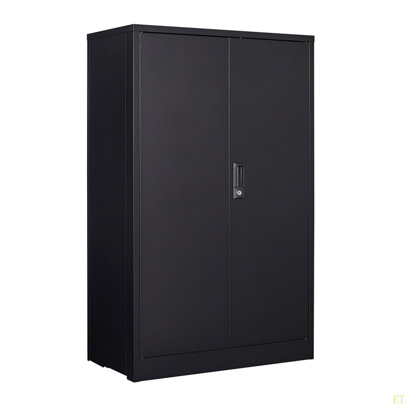 Metal Storage Cabinet With Locking Doors And Adjustable Shelf, Folding Filing Storage Cabinet , Folding Storage Locker Cabinet For Home Office,School,Garage